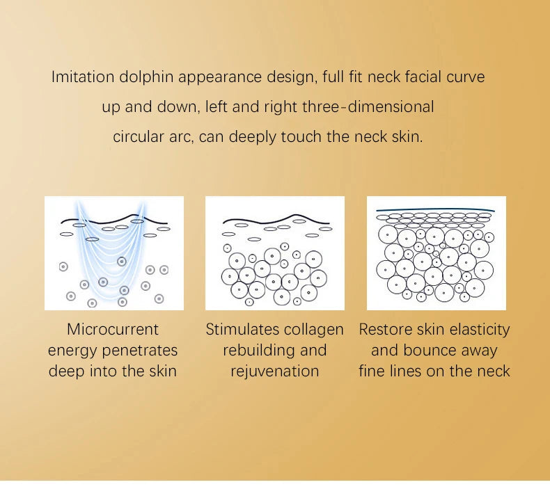 3 In 1 Facial Lifting Device Neck Facial Eye Massage Face Slimmer EMS Beauty Skin Tightening Wrinkle Anti Aging Face Massager