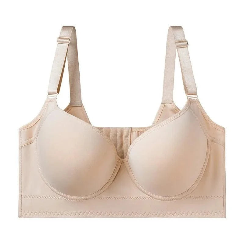 Dimmkof Full Back Coverage Push up Bras Women's Hide Back Fat Deep Cup Shapewear Fat Smoothing Uplift Underwire Bra For Big Bust