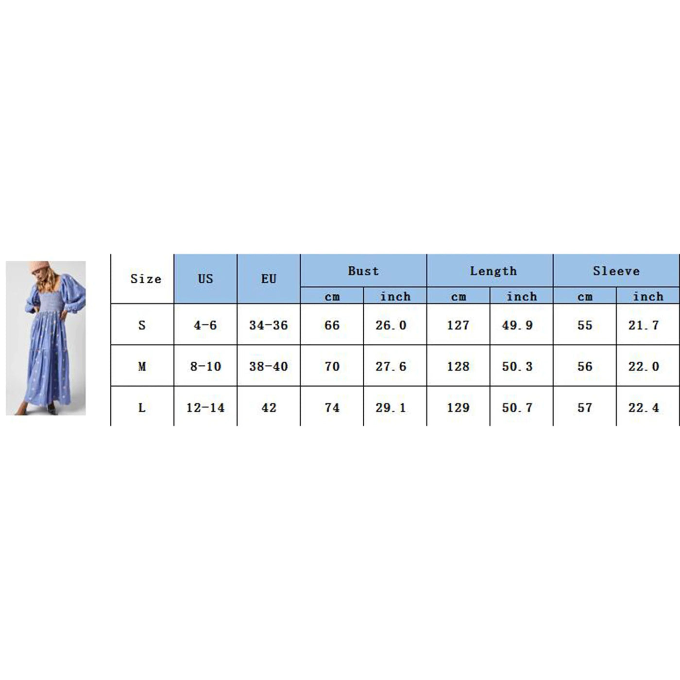 Women Summer Casual Long Dress 3D Embroidered Flowers Square Neck Puff Sleeve Dress Fashion Backless A-line Dress
