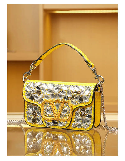 Chic Women's Crossbody Bag Leather Shoulder Handbag Designer Tote Purse Ladies Modern Elegant