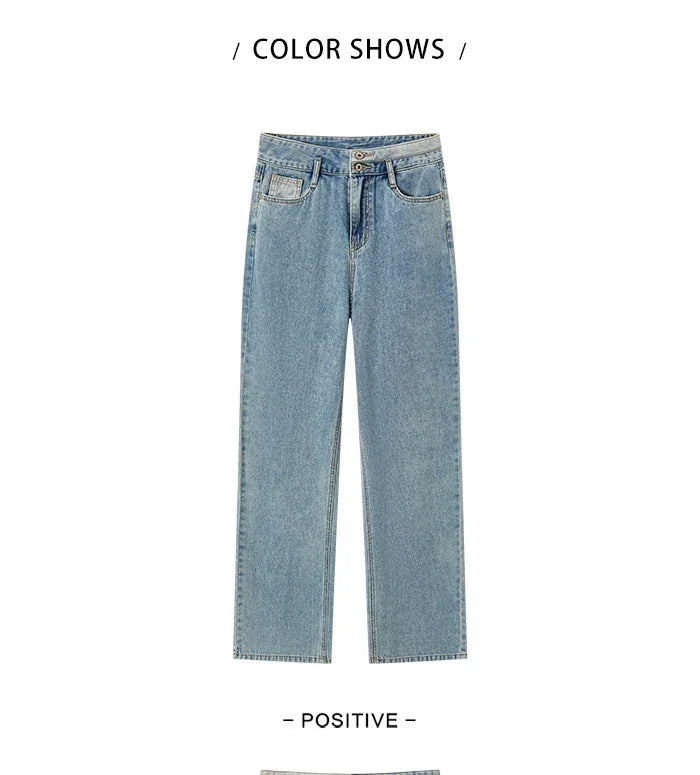 Semir 2025 Women Jeans Autumn New High-waisted Wide-leg Pants All-match Trousers for Women