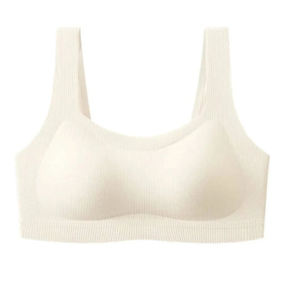 Comfortable Simple Wireless Bras Shockproof Full Cup Push Up Bras Beauty Back Anti-sagging Seamless Underwear Women
