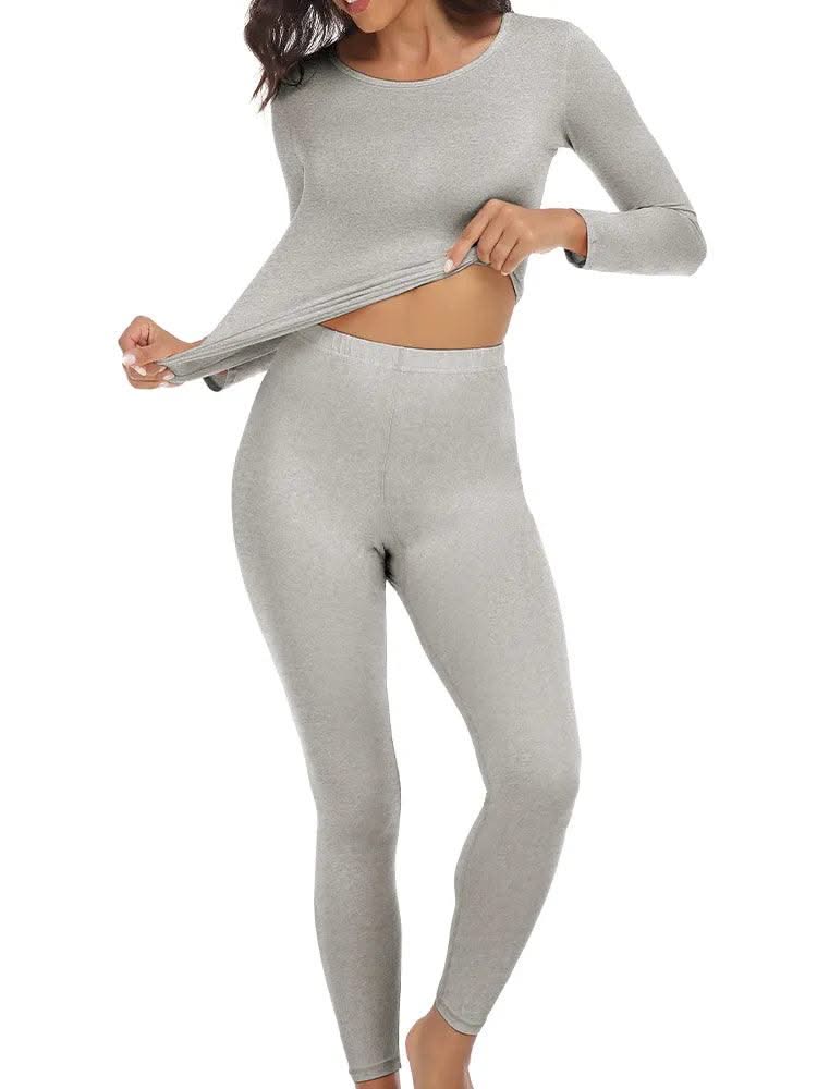 Thermal Underwear Women Autumn Winter Under Layer Clothes New Warm Pajamas Sets for Female 2 Pieces Long John Top Legging