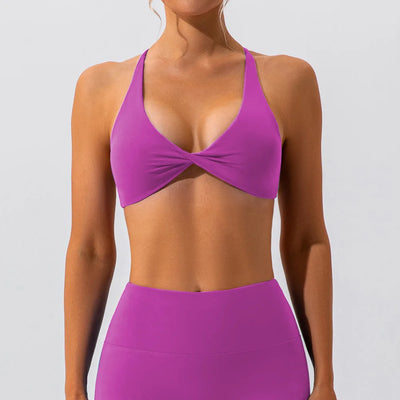 Sexy Gym Top Women Crease Sports Bra Running Back Cross Yoga Bra Breathable Sports Underwear Women Fitness Workout Top Women
