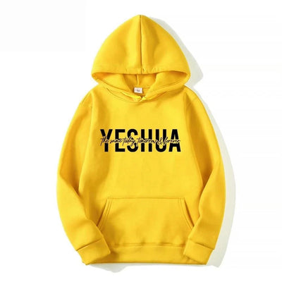 Yeshua - Women's Christian hooded sweatshirt religious hoodie with biblical scriptures gift of faith clothing of Jesus