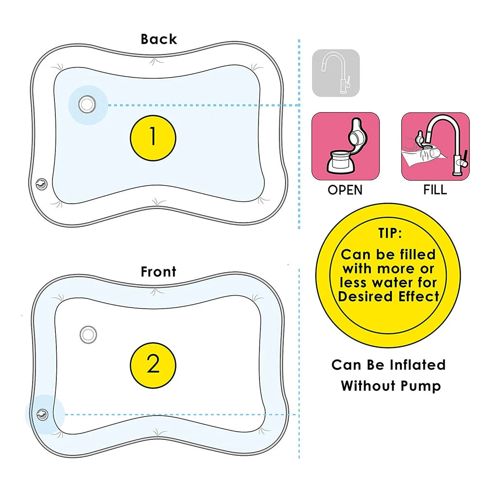 Baby Water Mat Inflatable Cushion Infant Toddler Water Play Mat for Children Early Education Developing Kid Toys Summer Toy Gift