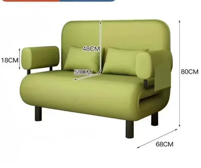 Sofa bed folding dual-purpose small apartment living room Internet celebrity telescopic bed single balcony