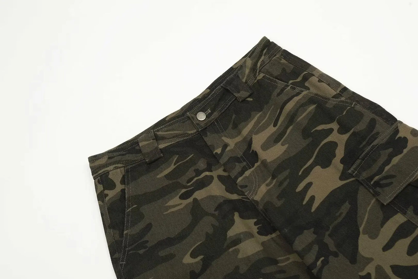 Simple Straight Trousers for Men Camouflage Pants New Casual Pants Man Lazy Comfortable New Literature and Art Trend