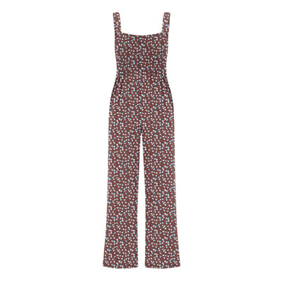 Summer Sexy Sling Jumpsuits Women'S Fashion Printed Loose Pencil Pants Casual Streetwear Elegant Party Female Spaghetti Rompers