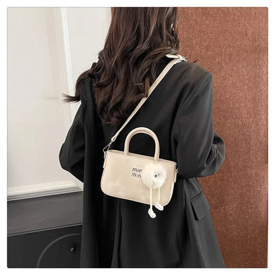 2025 New Women's Luxury Handbag Designer Small Square Purse Fashion Top Handle Crossbody Bag Elegant Shoulder Bag Trendy Clutch