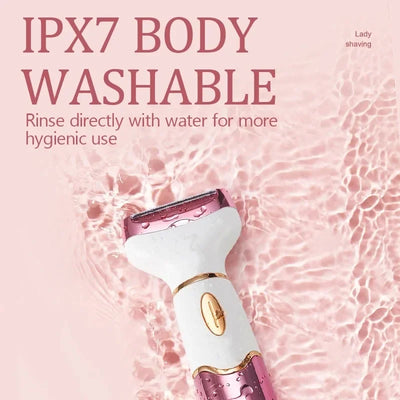 4 in 1 Women's electric epilators Hair trimmers for underarms, bikini, arms, legs, face and beard Portable and painless epilator