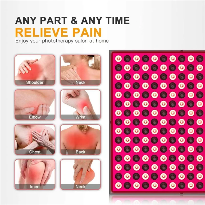 ABKJ-Red-Light-Therapy-Device - 45W LED Panel Deep 660Nm And Near-Infrared 850Nm LED Light Combo For Skin Beauty