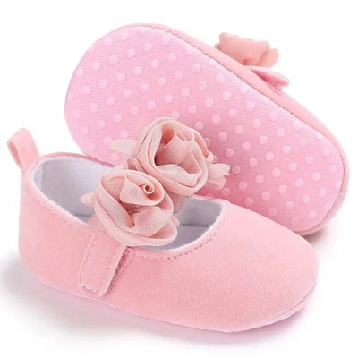 Children's Soft-Soled Flat Shoes With Design | Baby Shoes For All Seasons 0-1 Year Old |Girls Princess Shoes | First Walkers