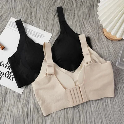 Women's Full Cup Seamless Bras Wide Straps Adjustable Underwear Women Big Breasts Bra Female No-wire Trace-Free Underwear