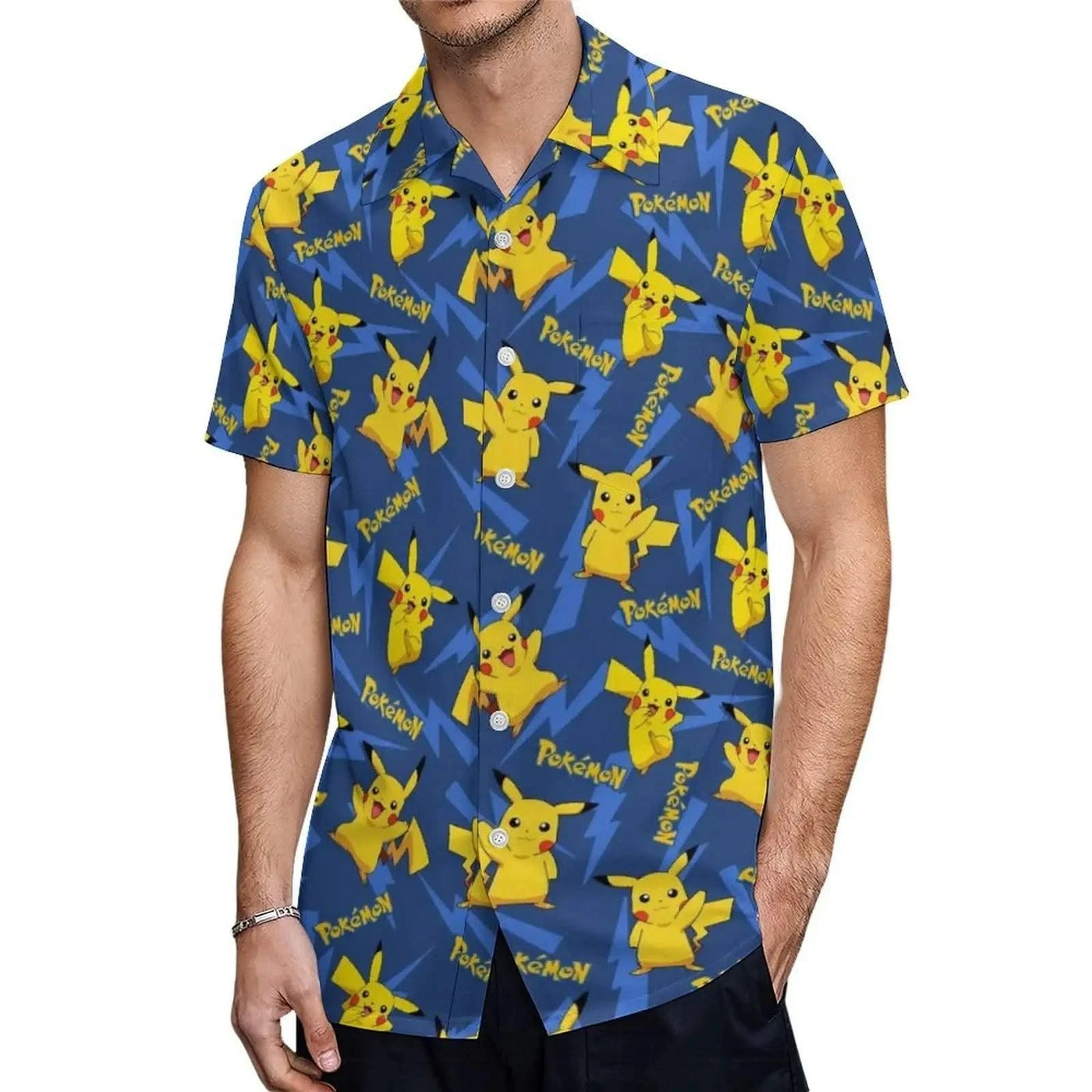 Summer Men's Shirt Cute Animal Print  Shirt