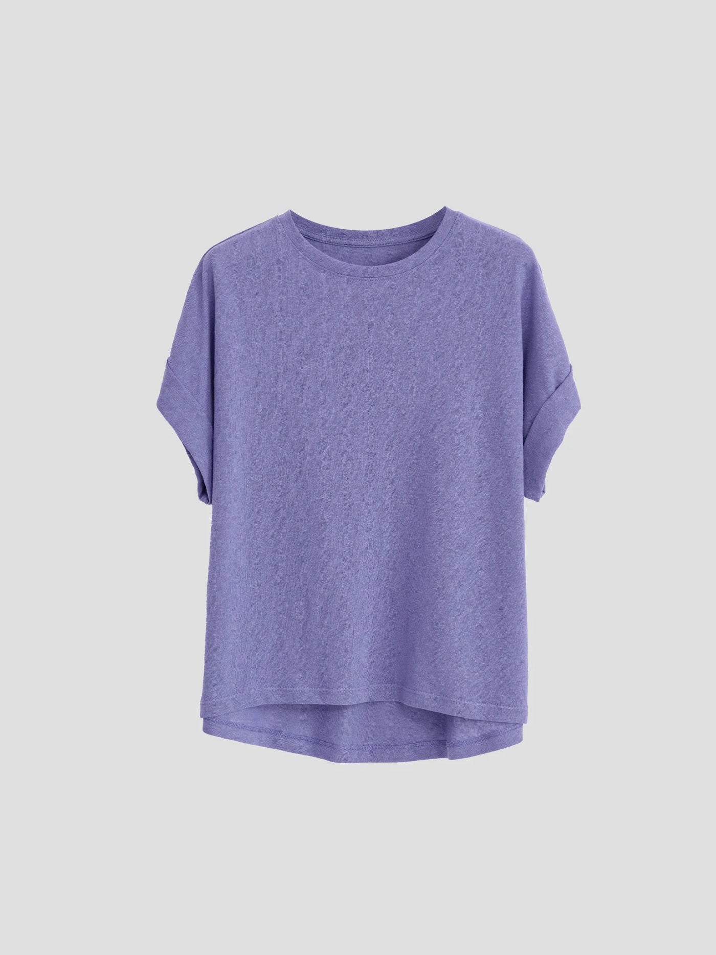Women T Shirt Short Sleeve Cotton Linen Tops Crew Neck Oversize Dolman Plain Tees Spring Summer