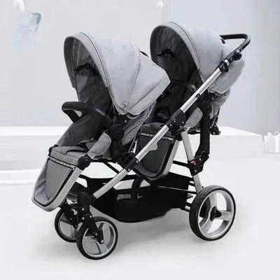 Twin Baby Stroller  Foldable, Two-way  Multifunctional Twin Baby Stroller,High View Baby Stroller Adjustable Armrests