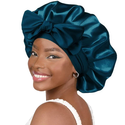 Satin Bonnet Silk Bonnet Adjustable Bonne For Sleeping Hair Bonnet With Tie Band Bonnets For Women Men