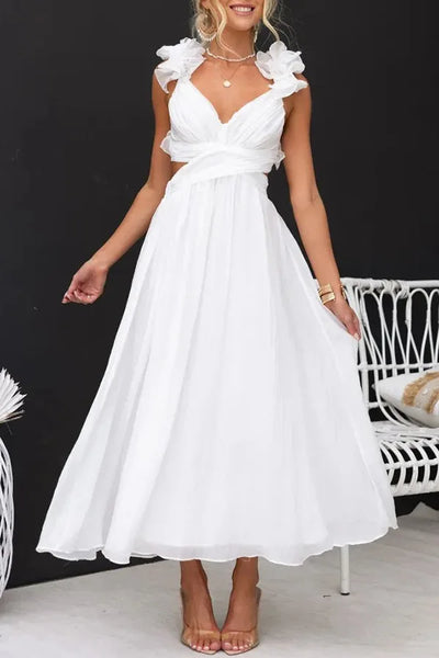 Elegant Women's Long Dresses 2025 New Summer Party White Dresses Vestido Sexys Mujer Verano Feestjurken Y2k Vestidos De Gala