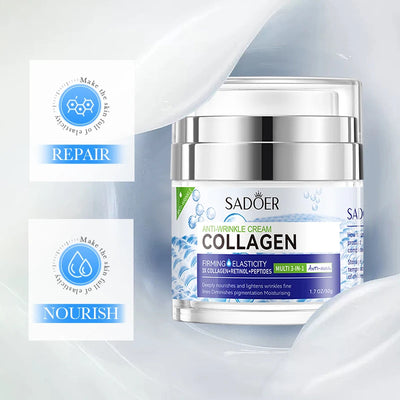 Collagen Face cream Moisturizing Anti-wrinkle nourishing Fade fine lines Smooth firm the skin Facial skin care