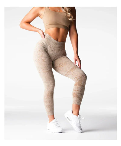 Women Yoga Leggings Hips Lifting Gym  Seamless Sport Pants High Waist Fitness Leggings Bubble Butt Workout Digital Seamless