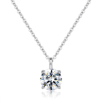 1CT 2CT Solitaire Pear Cut Moissanite Diamond Pendant Necklace for Women 100% 925 Sterling Silver Droplet Necklaces Jewelry GRA