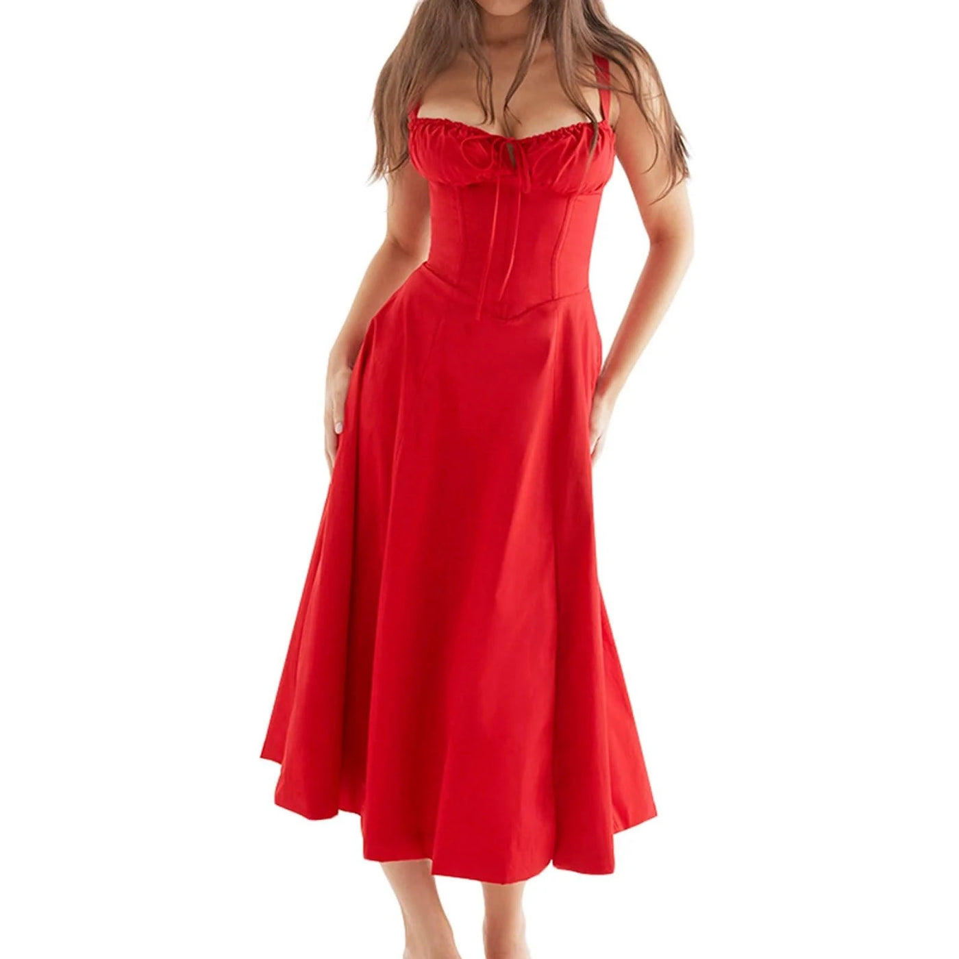 Elegant Summer Dresses for Women Sleeveless Bandage Party A-line Dress for Evening Party Beach Vestidos