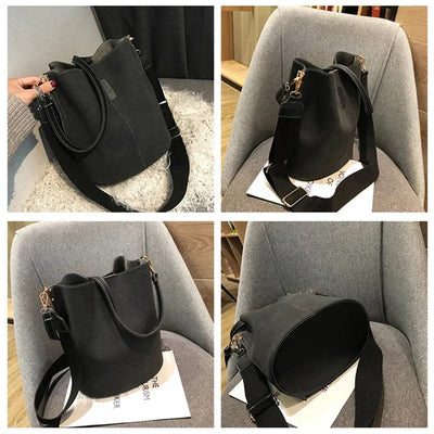 Designer Handbags Ladies Bucket Bag PU Leather Shoulder Large Capacity Crossbody Bags for Women High Quality New Tote Bag