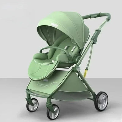 Portable Foldable Baby Stroller, High View Two-way Baby Stroller, Lightweight Travel Baby Stroller,  Adjustable Backrest