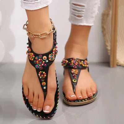 Women's Sandals Summer Flip Flops for Women Comfortable Flats Outdoor Fashion Ladies Shoes Footwear 2025 Luxury Casual Barefoot