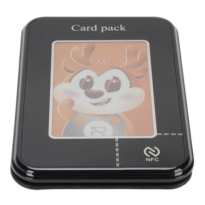 Magnetic Phone Card Wallet Holder Compact DIY Projection Multifuncitonal NFC Magnetic Phone Wallet Ink Screen for Mobile Phone