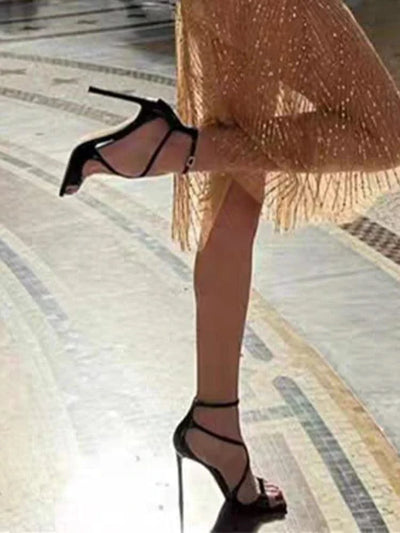Women's Fashion High Heels | Sandals | Sexy Woman's Shoes | Pumps | Summer Party Slippers  For Trendy Dresses