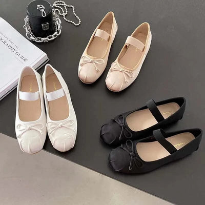 Women Butterfly-Knot Lolita Ladies Ballet Flats In Casual shoes, Sandals  Slides