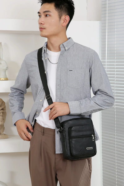 Men Nylon Shoulder Bag Messenger Bag Casual Waterproof Nylon Zipper Pocket Handbag Fashion Tote Travel Male Crossbody Bags