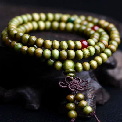 Sandalwood Tibetan Buddhism Mala Sandal Prayer Beads 108 Beads Bracelet Necklace