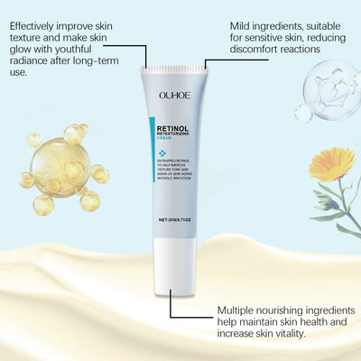Retinol Wrinkle Removing Cream Firming Moisturizing Improve Dullness Glowing Skin Care Soothing Refreshing Face Repairing Cream