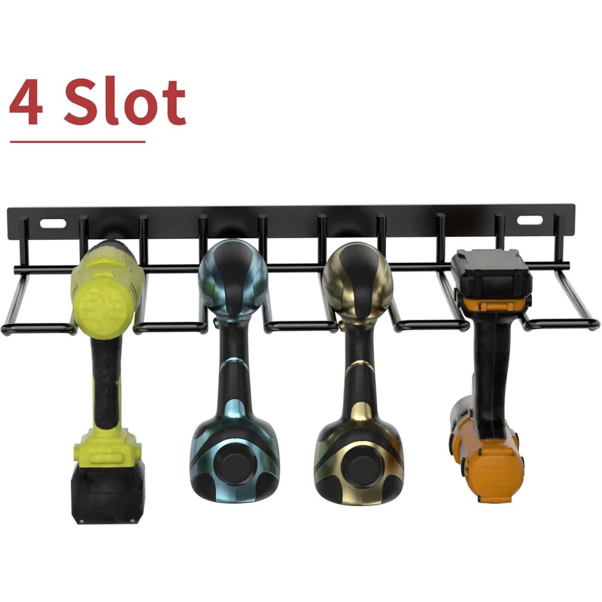 Hand Power Tool Organizer Rack Wall Mounted Floating Tool Shelf Electric Drill Holder Heavy Duty For Workshop Garage Accessories