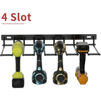 Hand Power Tool Organizer Rack Wall Mounted Floating Tool Shelf Electric Drill Holder Heavy Duty For Workshop Garage Accessories
