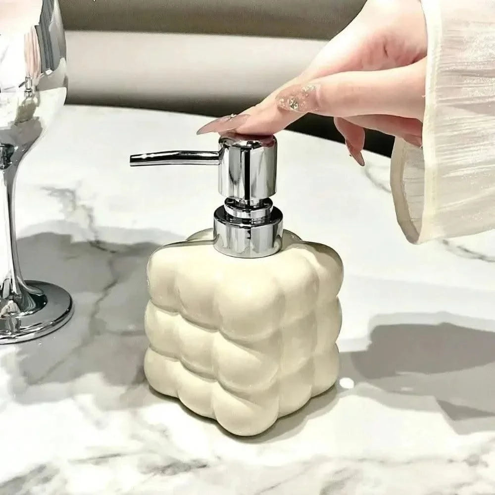 Liquid Soap Household 280ml Body Wash Shampoo  Dispenser Bottle Bathroom Accessories Dispenser Press Separated Bottle Ceramic