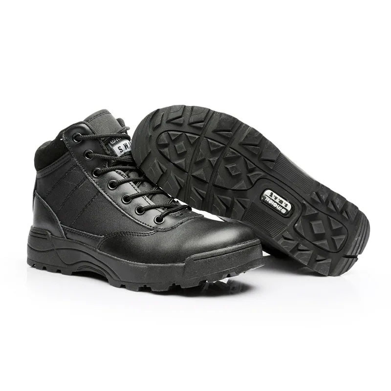 Men's Low Top Tactical Boots Outdoor Desert Climbing Sports Hiking Shoes Field Training Combat Boots Male Work Safety Shoes