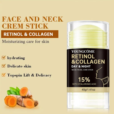 Retinol Face and Neck Treatment Bar Collagen with Firming Elasticity Improve Loose Skin Lotion Moisturizes and brightens skin