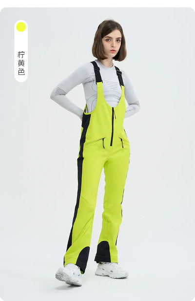 HIGH EXPERIENCE Ski Pants for Women Waterproof Camping Hiking Outdoor Thick Warm Skiing Snowboarding Winter Ski overalls