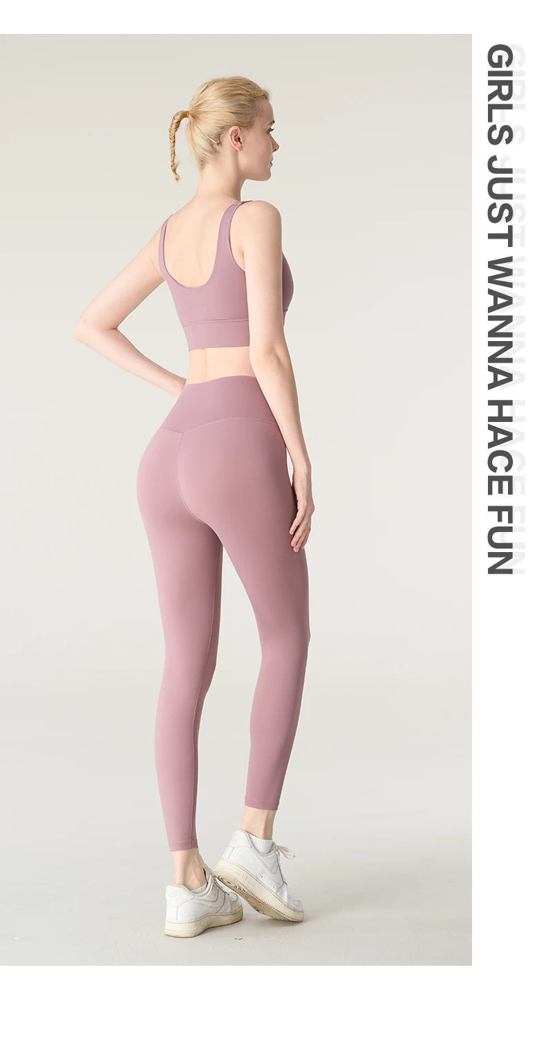 2 Piece Yoga Clothes Women's Tracksuit Athletic Wear Pilates Fitness Yoga Set Tight-fitting Running Underwear Fitness Suit👚👚