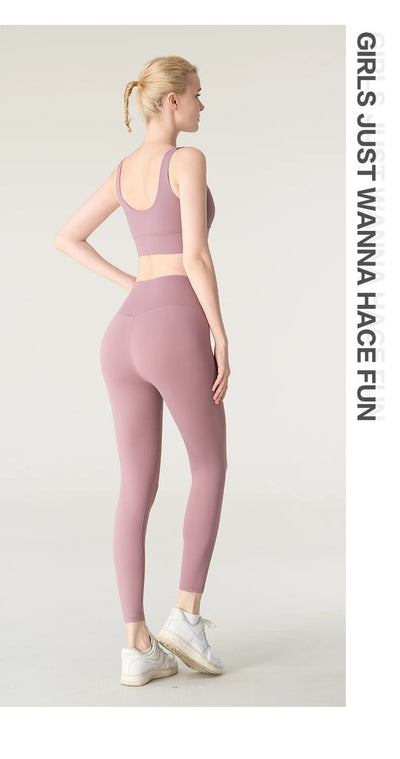 2 Piece Yoga Clothes Women's Tracksuit Athletic Wear Pilates Fitness Yoga Set Tight-fitting Running Underwear Fitness Suit👚👚