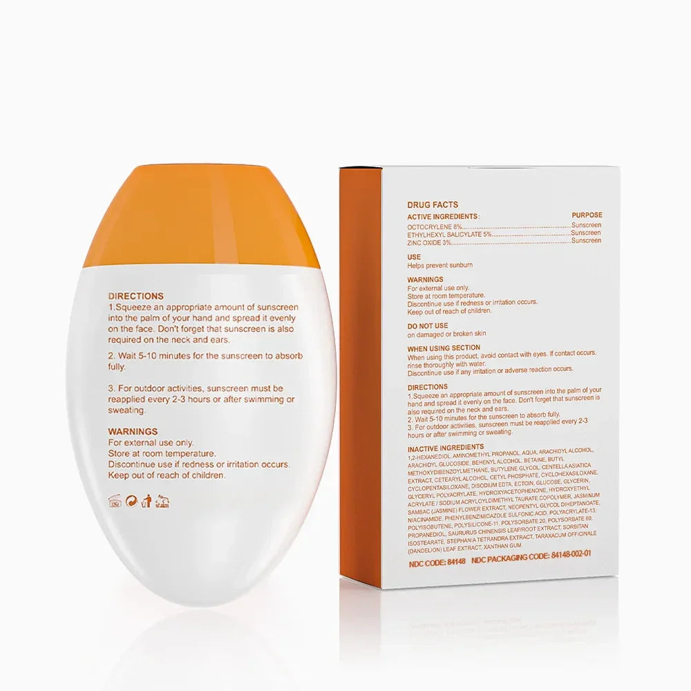 Séfralls SPF50 PA+++ Sunscreen 50g: UV Protection, Moisturizing, Fast-Absorbing Refreshing Lotion for Face & Body sol de janeiro