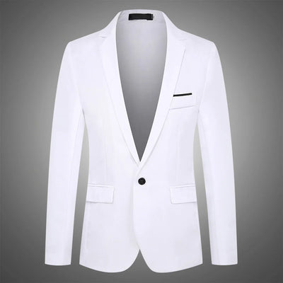 Blue Men Blazers Work Office 2025 Men Tuxedos for Formal Occasions Pockets Coat Blazers Male Custom Men's Business Slim Blazers