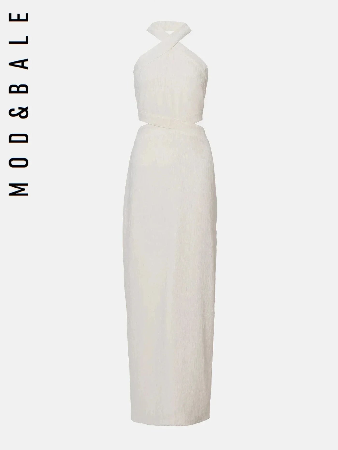 Designer Dresses 2025 New Summer Halter Neck Cutout Slim Fit Maxi Dress Backless Long Skinny High Slit Party Evening Dress