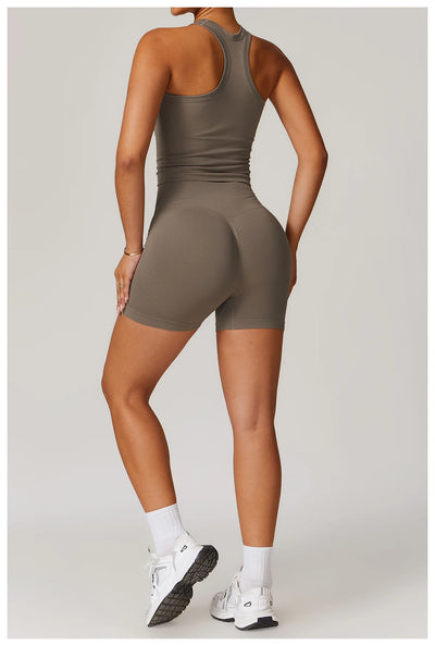 Seamless Athletic Wear Women's Clothes 2 Pieces Yoga Set Workout Sportswear Gym Clothing High Waist Leggings Fitness Sports Suit