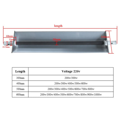 Heater Tube Far Infrared Sauna Heating Element  Ceramic Infrared Heater Tube ForSauna Room110 v 30-64cm With lampshade Ceramic