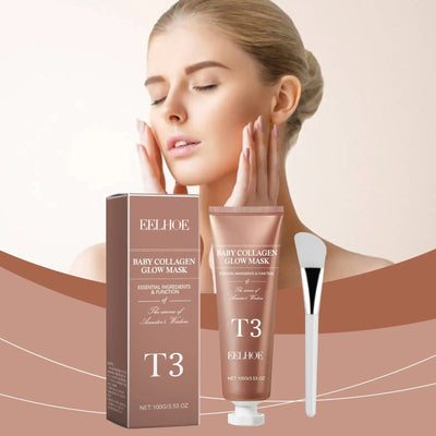 Collagen Tearing Mask for Tender Skin Deep Moisturizing Nourishing Skin Rejevenation Oil Control Overnight Peel off Facial Mask